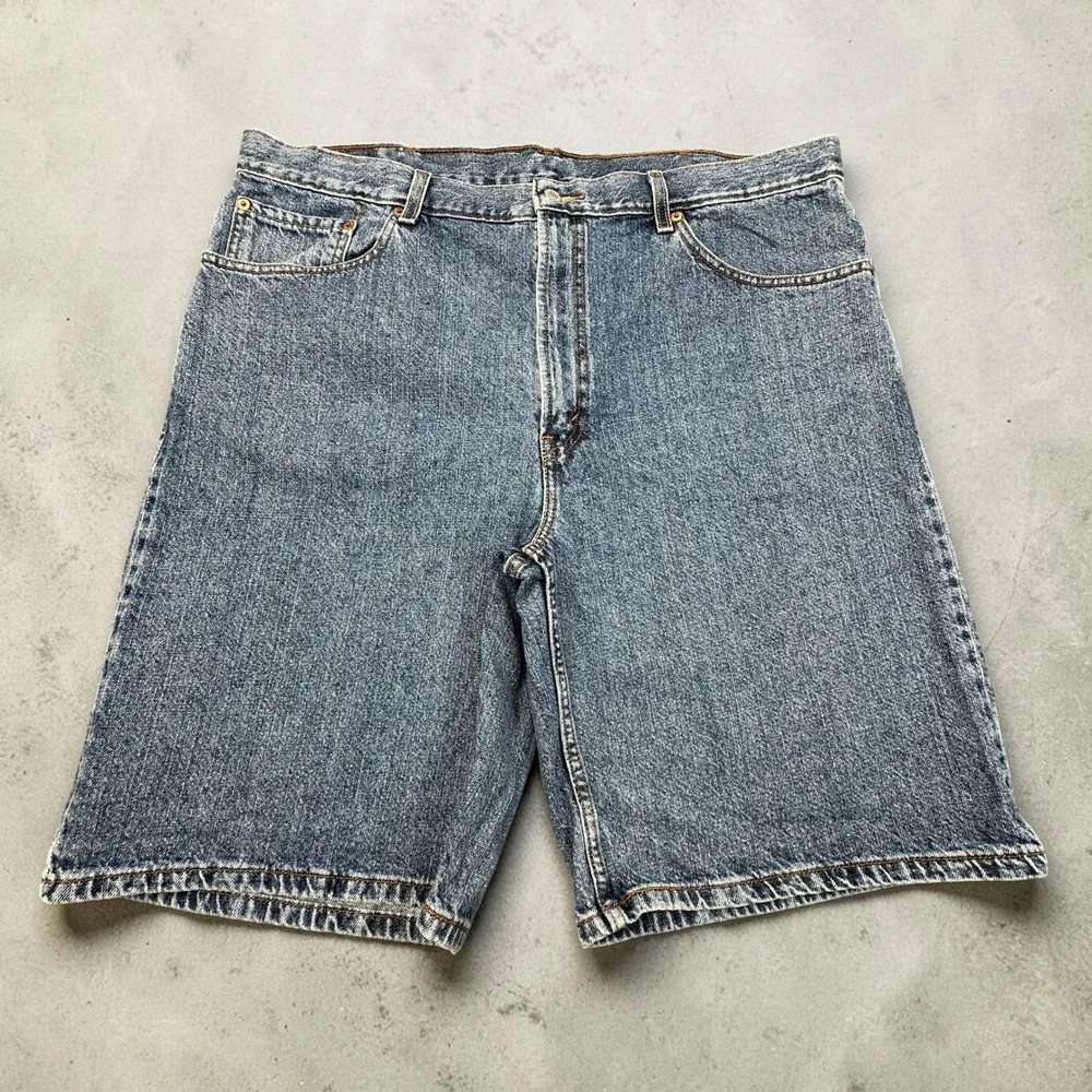 Levi's 550 Relaxed Fit Denim Shorts Mens 40 (Fits as 39) Vintage 90s Baggy Jorts